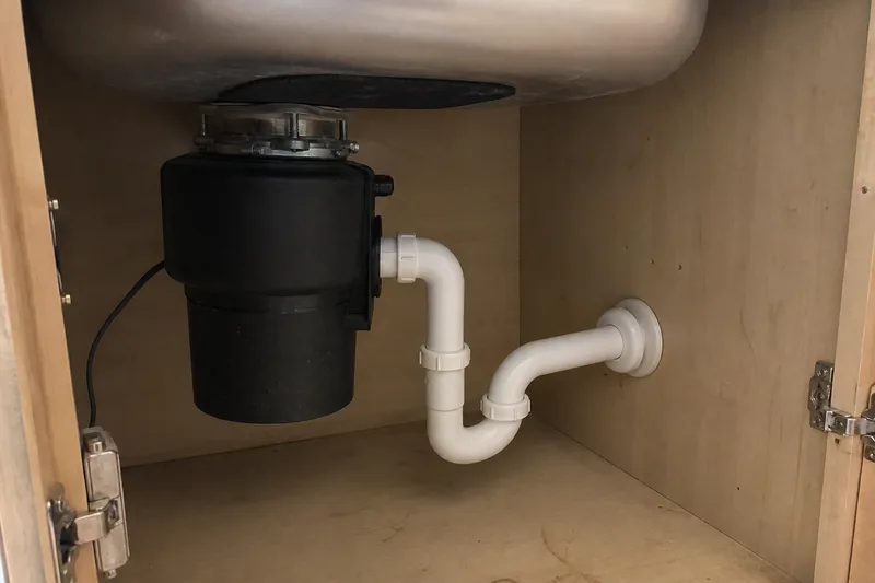 Kitchen plumbing fixtures and work area