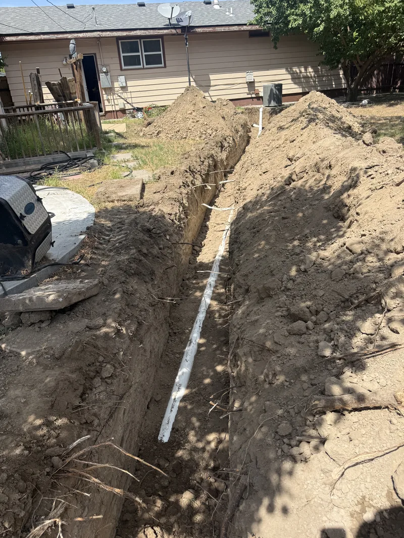 Sewer main excavation work by NextGen Plumbing